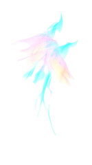 Abstract Illustration Of A Colorful Leaf With Transparent Background Design