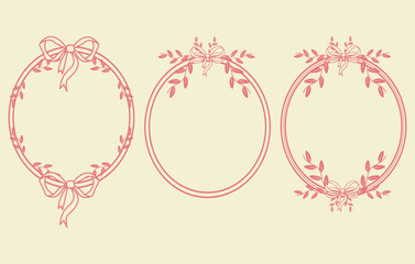 Vintage ornate border frames set. A vector collection of retro elegant decorative labels for greeting cards, weddings, invitations, certificates, and luxury packaging