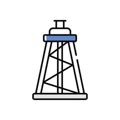 Drilling Rig Vector icon