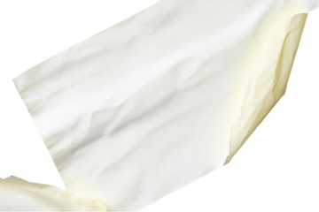 Abstract White Paper Texture Background Isolated with Crumpled Detail
