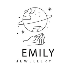 Minimal Botanical Beauty Logo – Elegant and Simple Branding for Skincare & Wellness