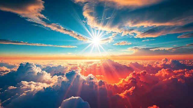 colorful sky with sun in clouds of altitude . religious background_g_1_2_1.png