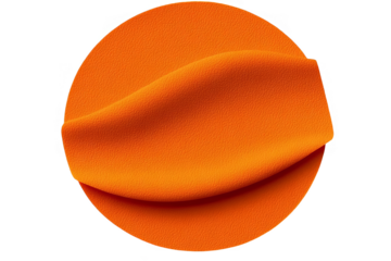 Abstract Orange Circle Illustration On Transparent Background