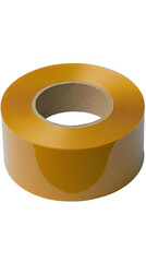 Brown Tape Roll Isolated on Transparent Background Realistic 3D Illustration