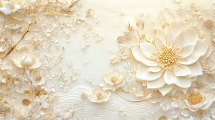 Elegant floral design with delicate white blossoms.