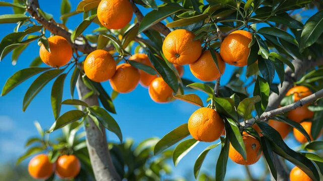 Landscape shot of an aurantium citrus tree, its branches full of ripe bitter oranges._g_1_2_1.png