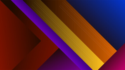 Fototapeta premium ABSTRACT BACKGROUND GRADIENT BLUE ORANGE PURPLE PINK COLORFUL DESIGN WITH GEOMETRIC SHAPES VECTOR TEMPLATE GOOD FOR MODERN WEBSITE, WALLPAPER, COVER DESIGN 