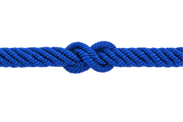 Blue Rope Knot Abstract Background Isolated 3d Illustration Image