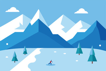 winter mountain landscape