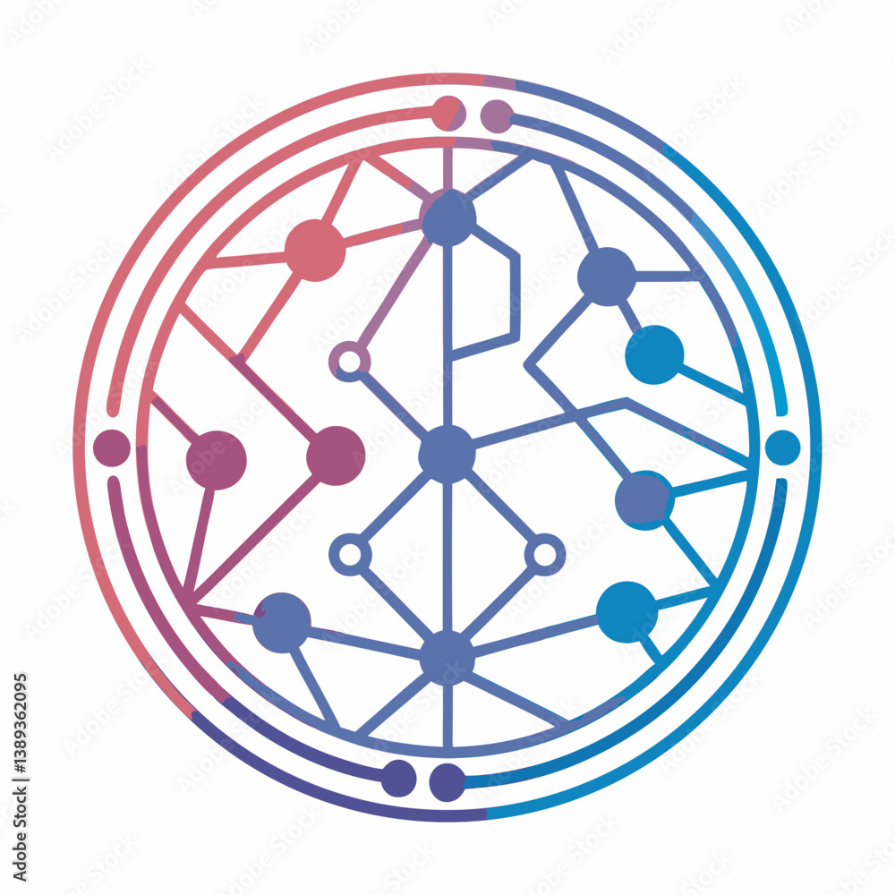 Poster design a bold, futuristic ai logo with strong vector strokes, emphasizing clean lines and a modern a