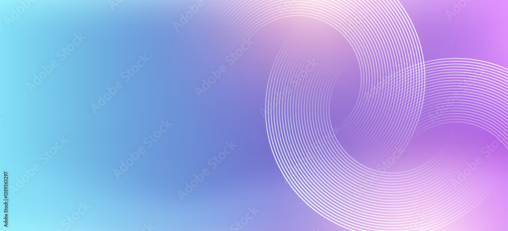 Aufkleber modern abstract blue background with circular lines. geometric stripe line art design for poster, br