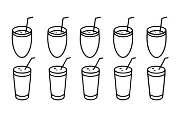 Irish Coffee Line Art Detailed Drawing for Coffee Lovers Illustration  