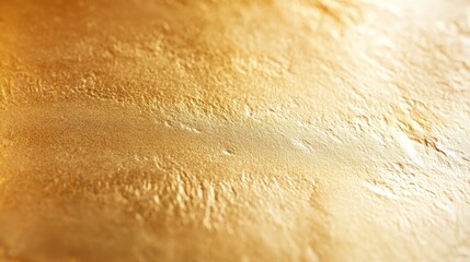 Golden Foil Texture with Subtle Reflections, Abstract Warmth and Blurred Edges
