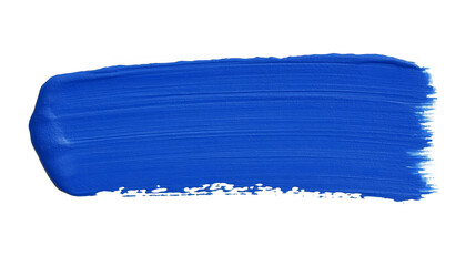 Fototapeta premium Isolated Abstract Blue Brushstroke On Black Background For Art Design