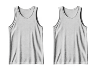 Isolated Gray Tank Top Illustration With Transparent Background