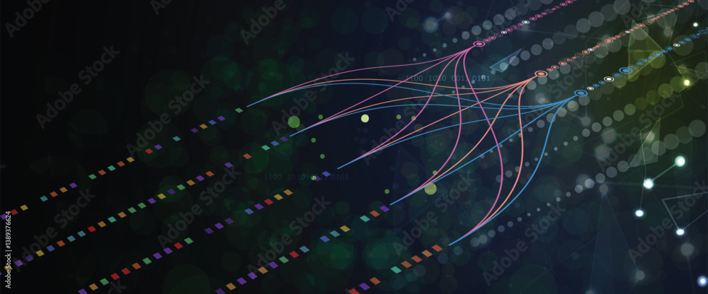 Poster Data technology and machine learning neural flow network