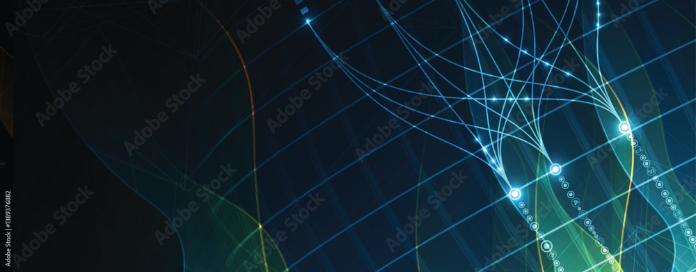 Poster Data technology and machine learning neural flow network
