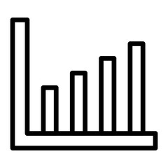 Graph Vector Line Icon Design