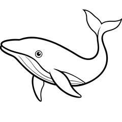 vector illustration of cartoon fish