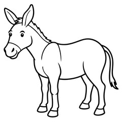 donkey vector illustration