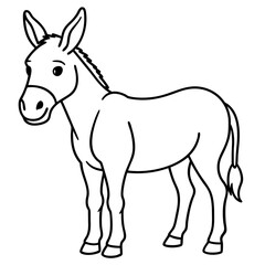 donkey vector illustration