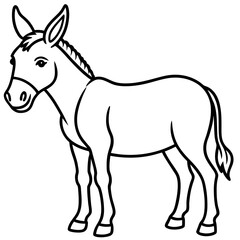 donkey vector illustration