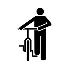 No cycling vector icon