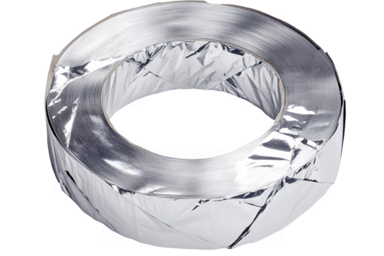 Metallic Silver 3D Abstract Circle Ring Shape Illustration Isolated Background