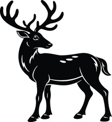 Dear vector silhouette