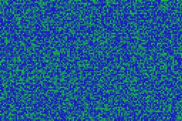Grid of geometrical shapes in random colors