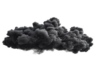Realistic Smoke Cloud Isolated On Transparent Background Illustration