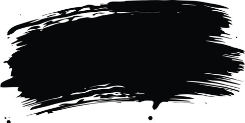 Bold Ink Brushstroke Decorative Element