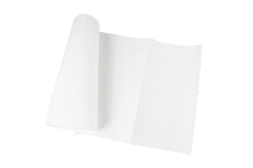 kitchen paper towel isolated on white or transparent png