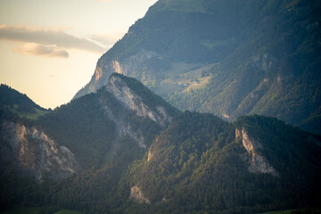 sunset in the mountains