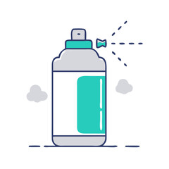 A colorful spray paint canister creating artistic designs, symbolizing creativity and expression, perfect for street art, DIY projects, and modern graffiti culture.