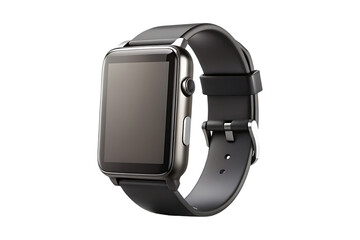 wrist smart watch isolated on transparent background 