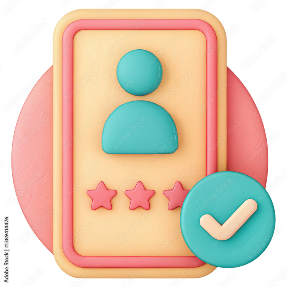 Poster registration and verification, a verified mobile user account profile image for photoroom.