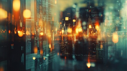 Dynamic Candlestick Chart Illustration for Stock Trading Analysis