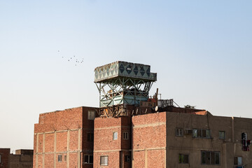 Dovecote. Pigeon tower in Egypt. 