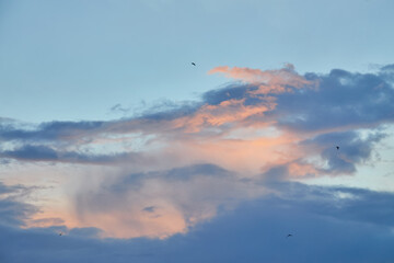 Blue Sky with Wispy Clouds