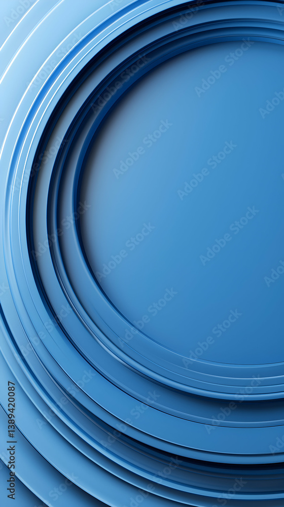 Poster abstract blue circular pattern background