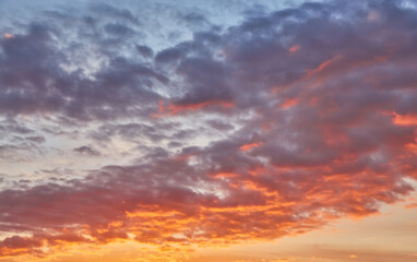 Vibrant Orange and Purple Sunset