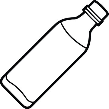 recommend clip art: Water bottle line art vector, water bottle icon