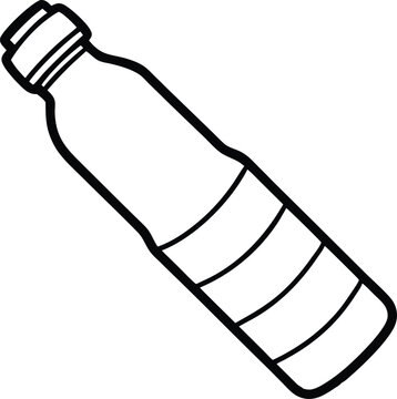 recommend clip art: Water bottle line art vector, water bottle icon