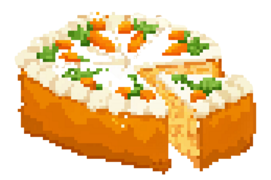 Pixel Cake Cute Bear Art Cream