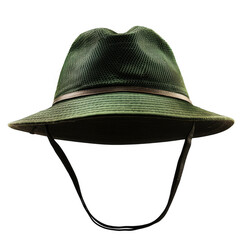 Stylish green mesh hat suitable for outdoor activities and sun protection during summer adventures