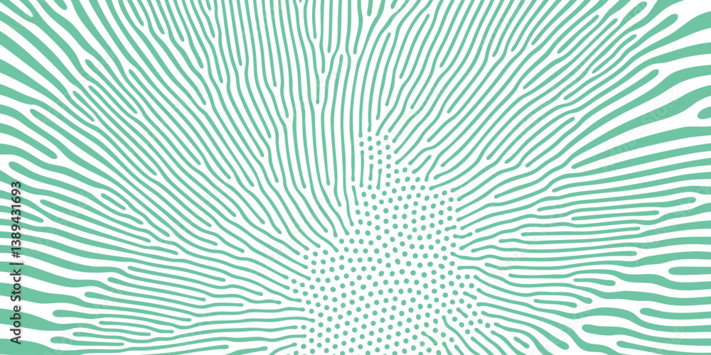 Poster abstract organic pattern background or diffusion reaction pattern. vector green irregular organic li