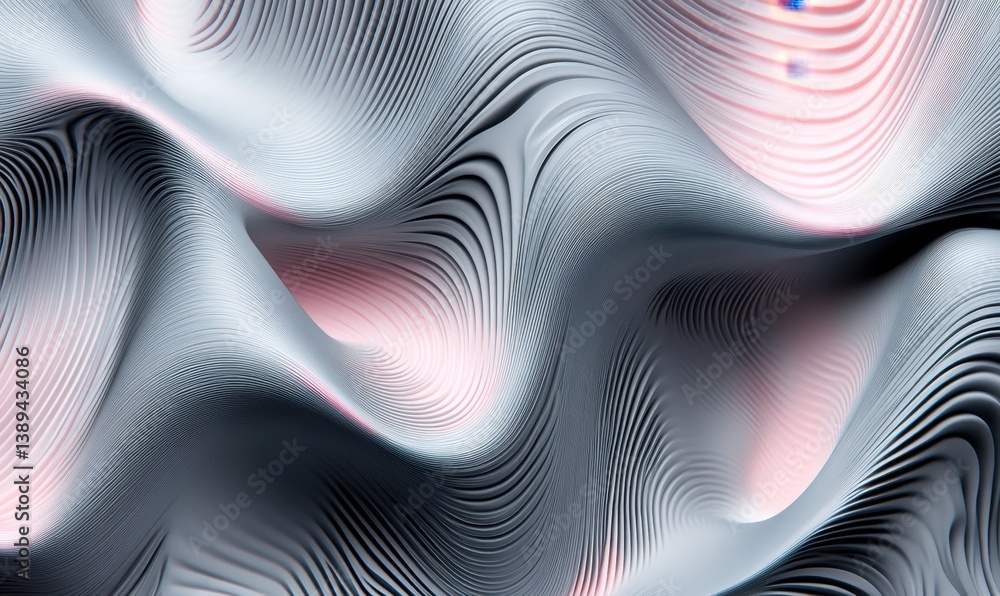 Poster abstract swirling lines, grayscale palette, dynamic flow, background texture, design element