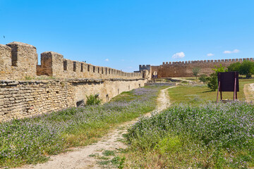 Fototapeta premium Akkerman Fortress Courtyard with Towers