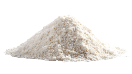 "Pure White Sand Mound on Transparent Background: Minimalist Concept in Photography"